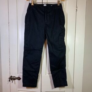 GAP Downtown Khaki Pants Womens 4 Black Casual‎ Everyday Trousers Preppy Office